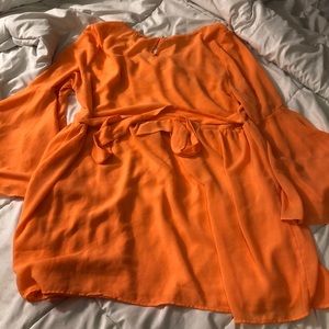 Bright Orange Boutique Dress